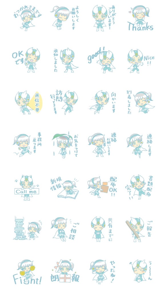 ✨看護師Y子さん🩺👩‍⚕️スタンプ作成✨